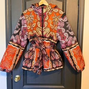 FARM Rio Black Sweet Mermaid Reversible Puffer Jacket